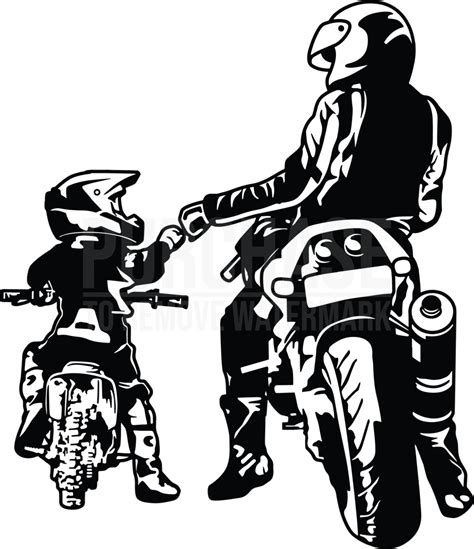 Father And Son Biker Like Father Like Son Svg Fathers Day Svg