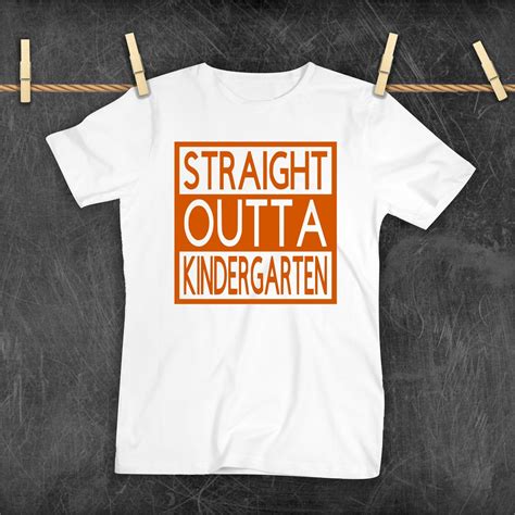 Kindergarten Svg Straight Outta Kindergarten Svg Etsy