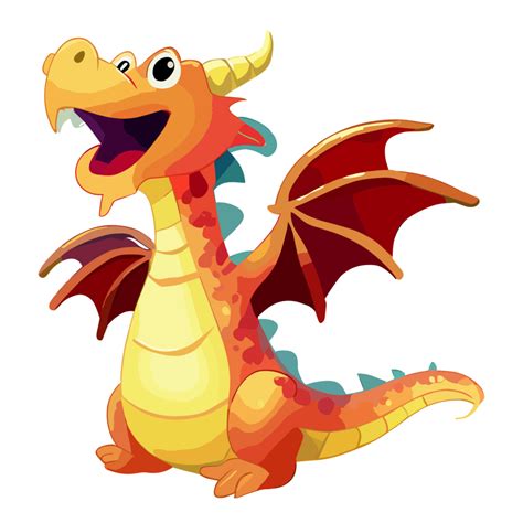 Cute Dragon Clipart Transparent Background 24029703 Png
