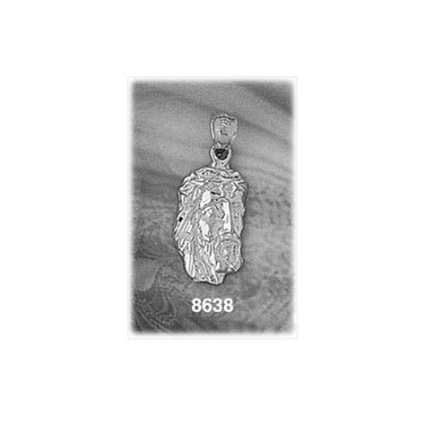 925 Sterling Silver Jesus Christ Head Charm