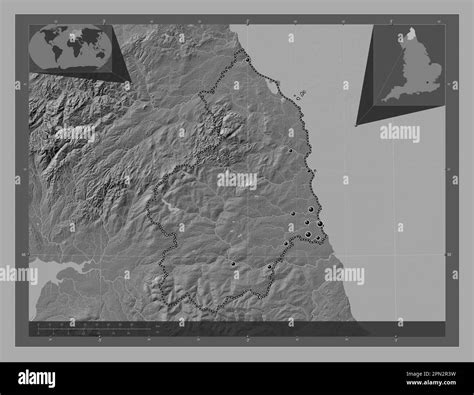 Northumberland Map Black And White Stock Photos And Images Alamy
