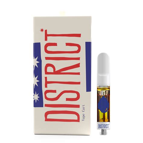 District Cannabis Blue Blockers Live Resin Vape Cart 1g Leafly