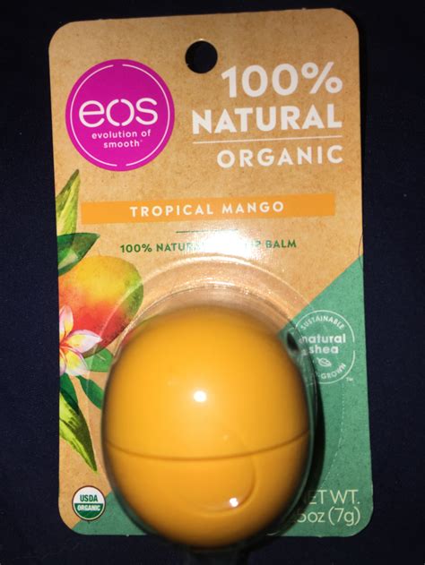 Eos 100 Natural Organictropical Mango Lip Balm Review The Olive