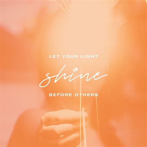 Let Your Light Shine Before Others Matthew Sunday Social