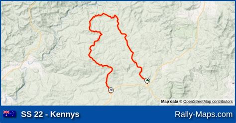 Ss Kennys Stage Map Alpine Rally Of East Gippsland