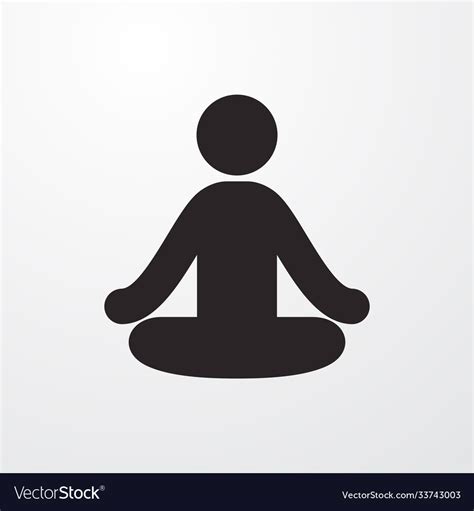 Yoga icon Royalty Free Vector Image - VectorStock