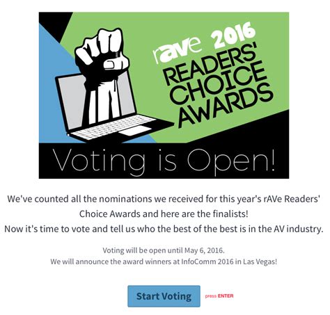 Its Time To Vote For The 5th Annual Rave Readers Choice Awards Rave Pubs