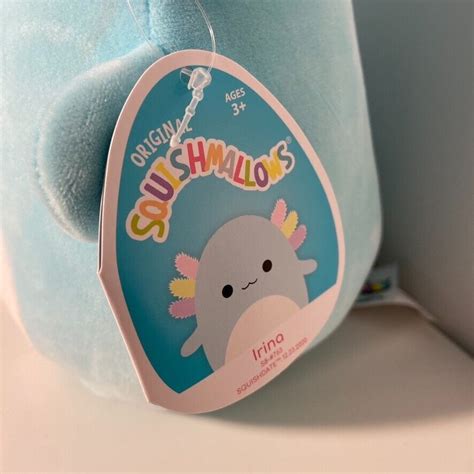 Nwt Squishmallow 8 Irina The Axolotl Plush Toy Kellytoy 2020