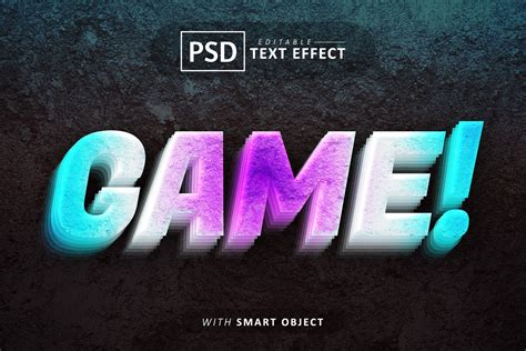 Game 3d Text Effect Editable Graphic By Aglonemadesign · Creative Fabrica