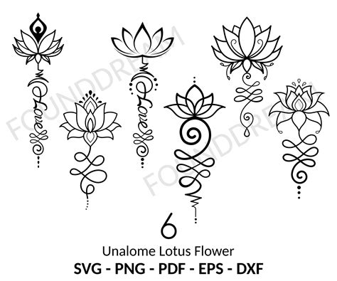 Unalome Lotus Flower Svg Cut Files Unalome Lotus Svg Unalome Etsy Canada