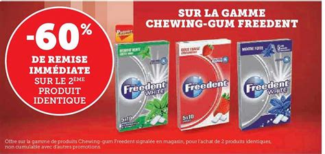 Promo La Gamme Chewing Gum Freedent Chez Hyper U Icatalogue Fr