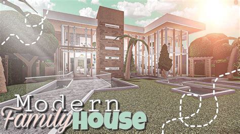 ROBLOX BLOXBURG: Modern Family House || House Build | Modern family ...