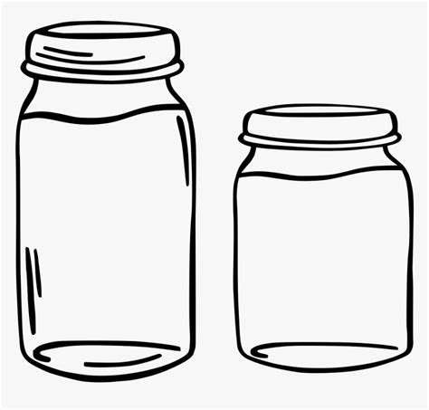 Glass Bottle Clipart Black And White Hd Png Download Kindpng