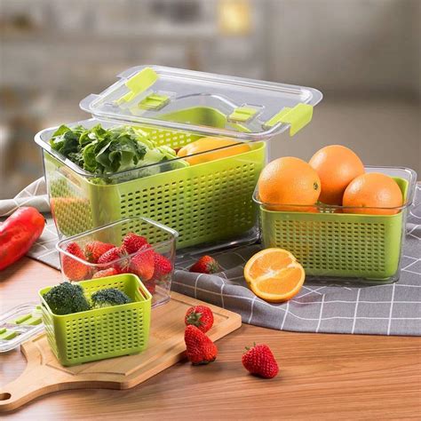 Buy Vegetable Containers For FridgeLUXEAR Produce Saver Container