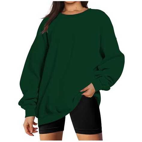 Besolor Womens Oversized Fall Winter Sweatshirts Long Sleeve Crewneck