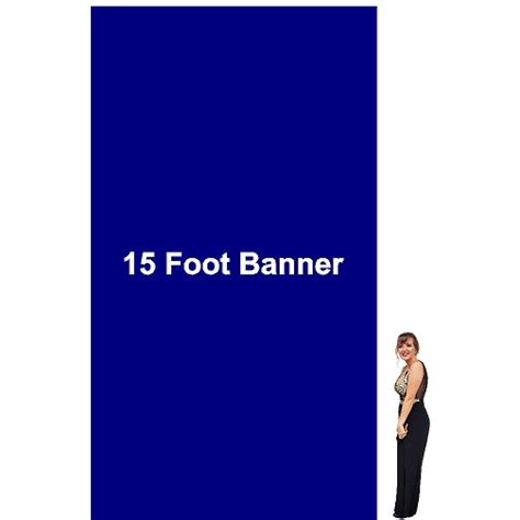 15 Foot Tall By Various Widths Custom Vinyl Banners - Lets Go Banners