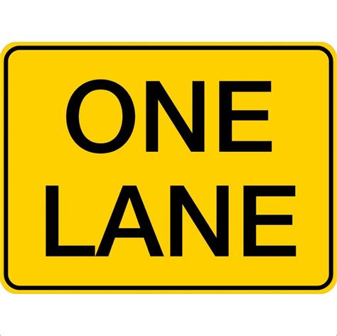 ONE LANE | Discount Safety Signs New Zealand