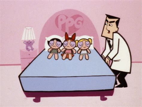 Out Of Bed  The Powerpuff Girls Professor Utonium Blossom