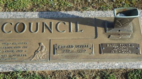 Willard Orville Council Memorial Find A Grave