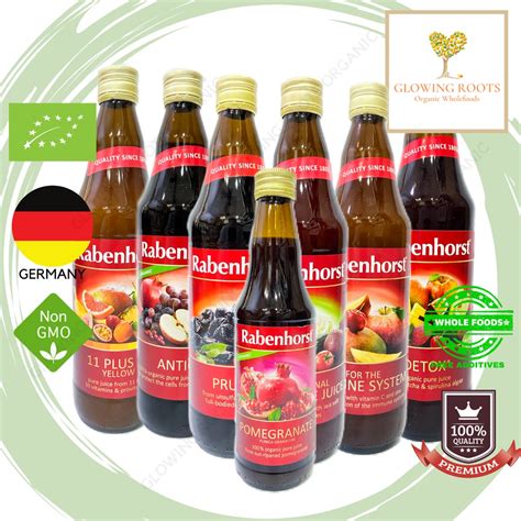 Rabenhorst Organic Detox Immune System Vegetable Juice Prune Antiox