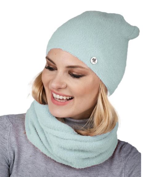 Komplet Damski Czapka Beanie I Komin Alpaka CZ16 12644093490 Allegro Pl