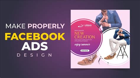 Facebook Ads Design In Photoshop Tutorial How To Designmake Facebook Ads Banner Mh Youtube