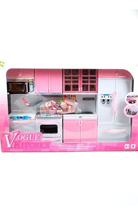 Barbie 4 Piece Vogue Modern Kitchen Set - LOWER PRICE!!! | Barbie kitchen set, Toy kitchen ...