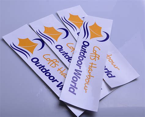 Custom Clear Pvc Outdoor Uv Resistant Water Proof Sticker Decal Printing