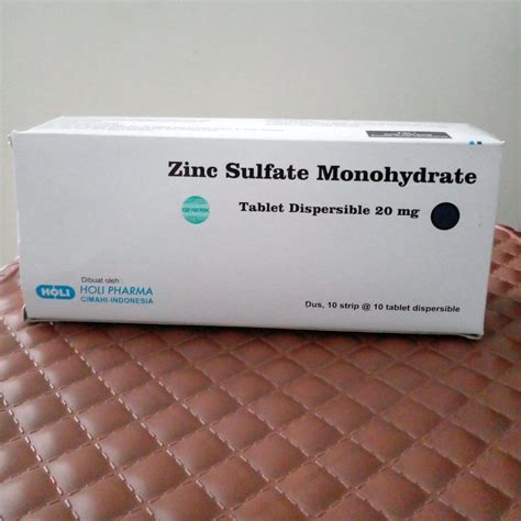 Jual Zinc Sulfate Mg Holi Box Strip Pcs Shopee