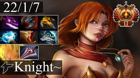 THUNDER Knight Lina Carry Gameplay Dota 2 Patch 7 32d YouTube