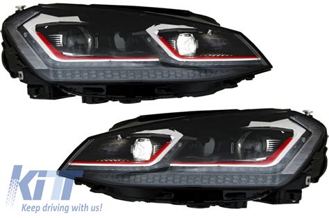 Led Headlights Bi Xenon Look Suitable For Vw Golf Vii