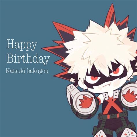 Happy Birthday Katsuki Bakugou My Hero Academia Amino