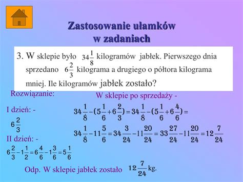 Ppt DziaŁania Na UŁamkach ZwykŁych Powerpoint Presentation Free