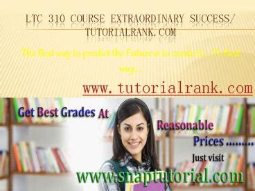 Ppt Ltc Course Extraordinary Success Tutorialrank Powerpoint