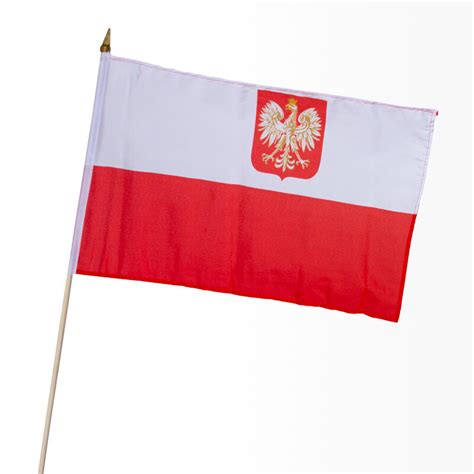 Stock Flagge X Polen Mit Adler