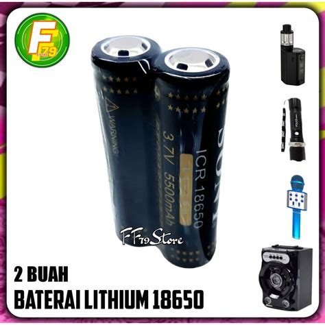 Jual Baterai Asli Cas Lithium Li Ion V Mah Paket Isi