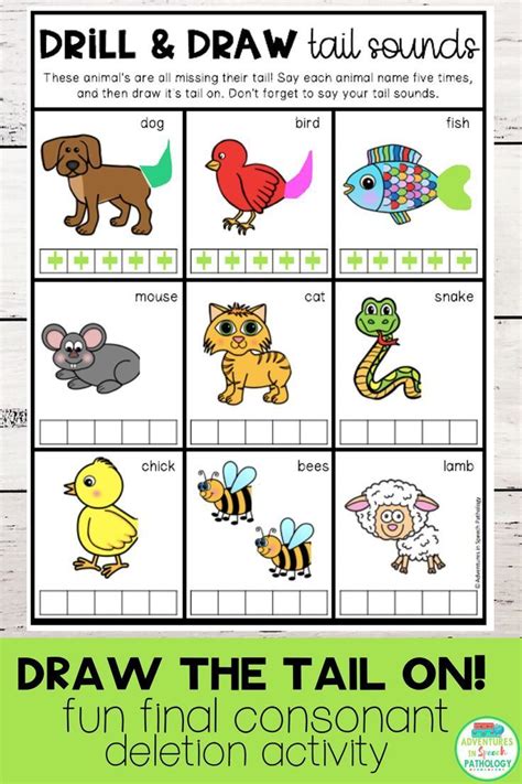 Final Consonant Sounds Worksheets