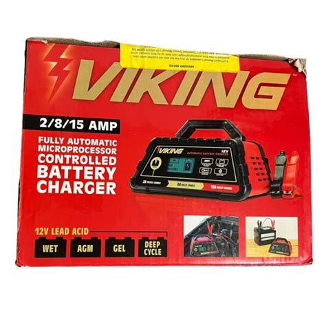 Viking 2815 Amp Automatic Microprocessor Controlled Battery Charger 63299 For Sale Online Ebay