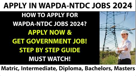 Wapda Ntdc Jobs How To Apply Wapda Jobs Apply Nts