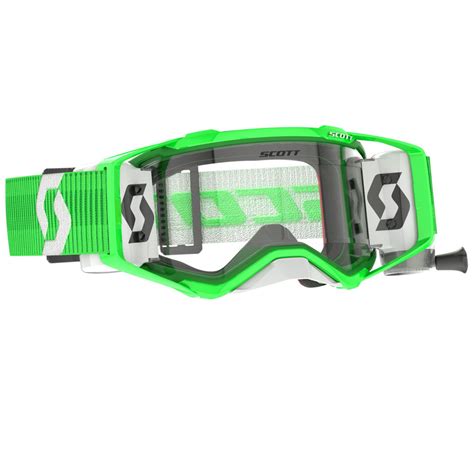 Scott Prospect Wfs Roll Off Motocross Goggles Green White