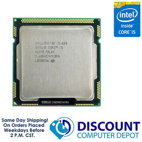 Intel Core i5-680 3.60GHz Dual-Core CPU Computer Processor LGA1156 ...