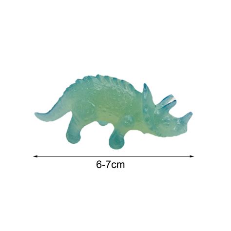 16pcs Mini Dinosaur Toy Set Glow In Dark Tyrannosaurus Rex Dilophosaurus Stegosaurus Miniature