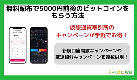 【簡単】ビットコインの無料配布10選！おすすめアプリやキャンペーンで稼ぐ方法を紹介｜いろはにマネー