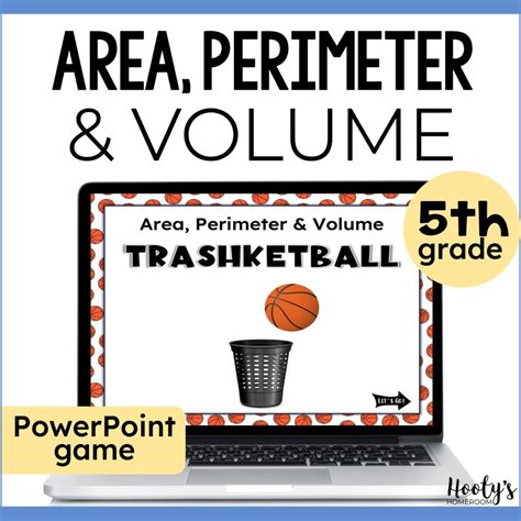 5th Grade Area Perimeter Volume Trashketball Review Game Hooty S Homeroom