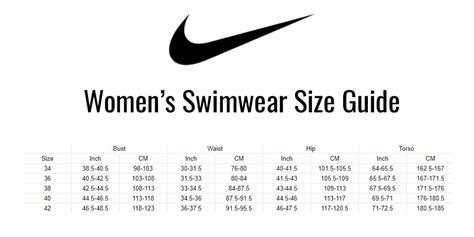 Nike Size Chart Tyr Size Chart Dolfin Size Chart