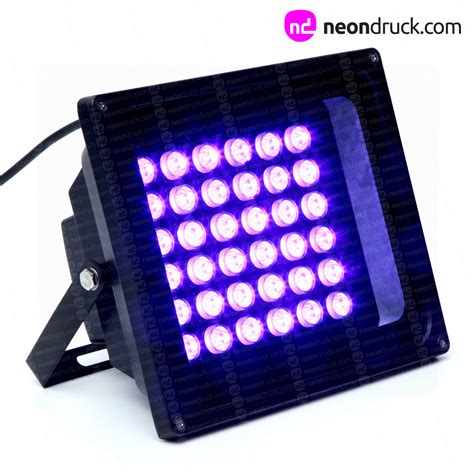 Spezial Schwarzlicht UV LED FLUTER Mit 90 Abstrahlwinkel Neondruck