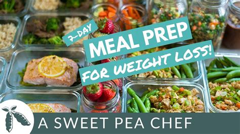 7 Day Meal Prep For Weight Loss • A Sweet Pea Chef