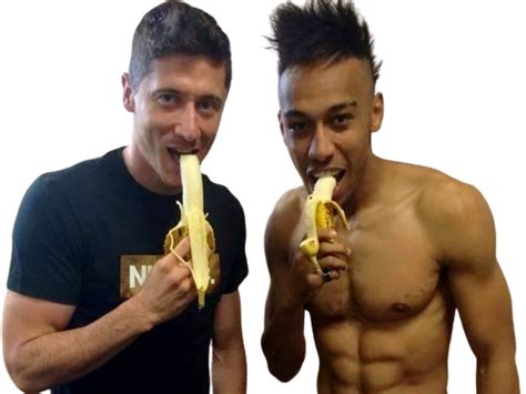 Sticker De Eder Sur Lewandowski Aubameyang Banane Banana Bromance Gay Homo Homosexuel Suce