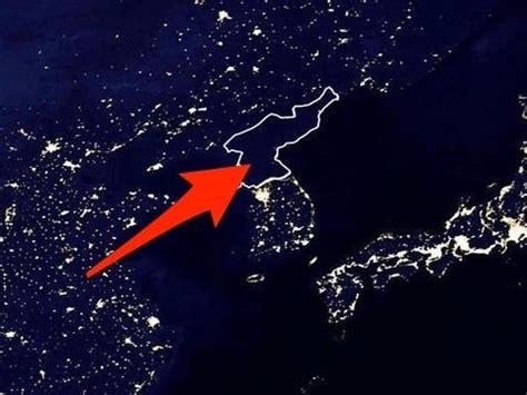 North Korea is pitch black at night - Business Insider