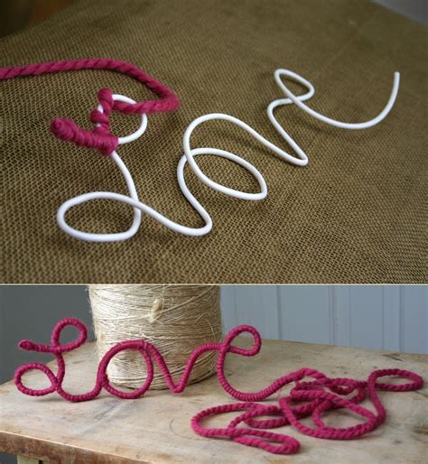 Diy Yarn Love Yarn Diy Diy Letters Crafts